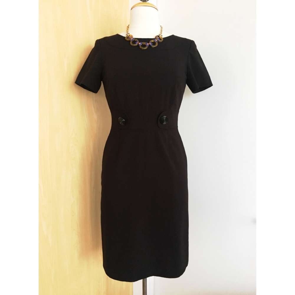 Tahari Button Waist Dress